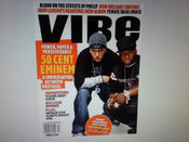 Pyramide und Dreieck ohne Auge Zeitschriften Buecher Werbungen Medien Vibe Eminem 50 Cent